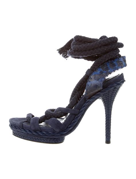 christian dior sandals tie up.